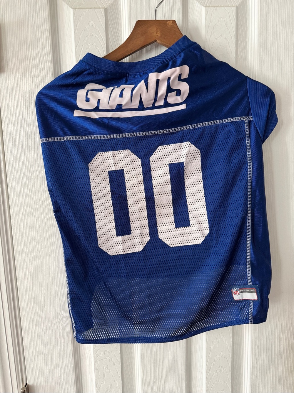 NFL New York Giants Royal Blue Pet Jersey with White Numbers